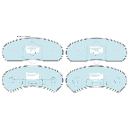 Set of 4 Bendix Front Disc Brake Pads for Ford LTD (1979–1988)