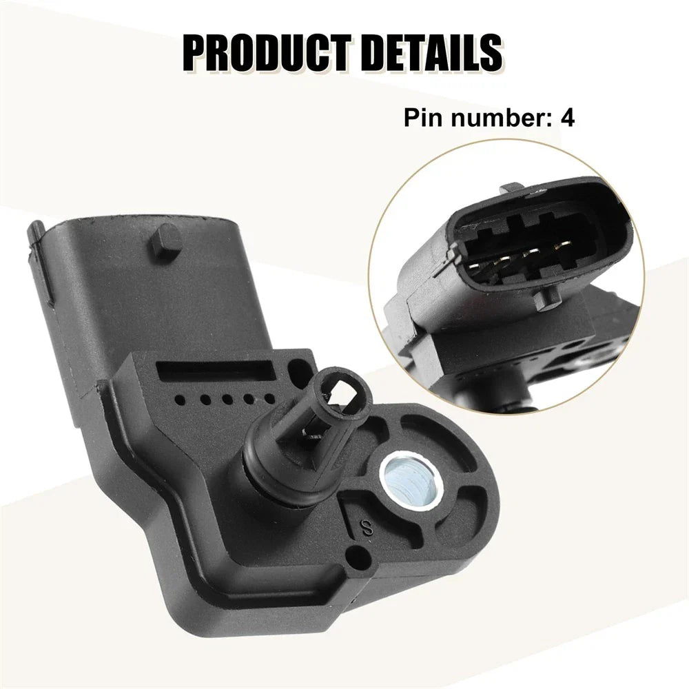 Boost Pressure Sensor for Fiat Opel Saab Renault Honda Ford GMC Chevrolet Nissan