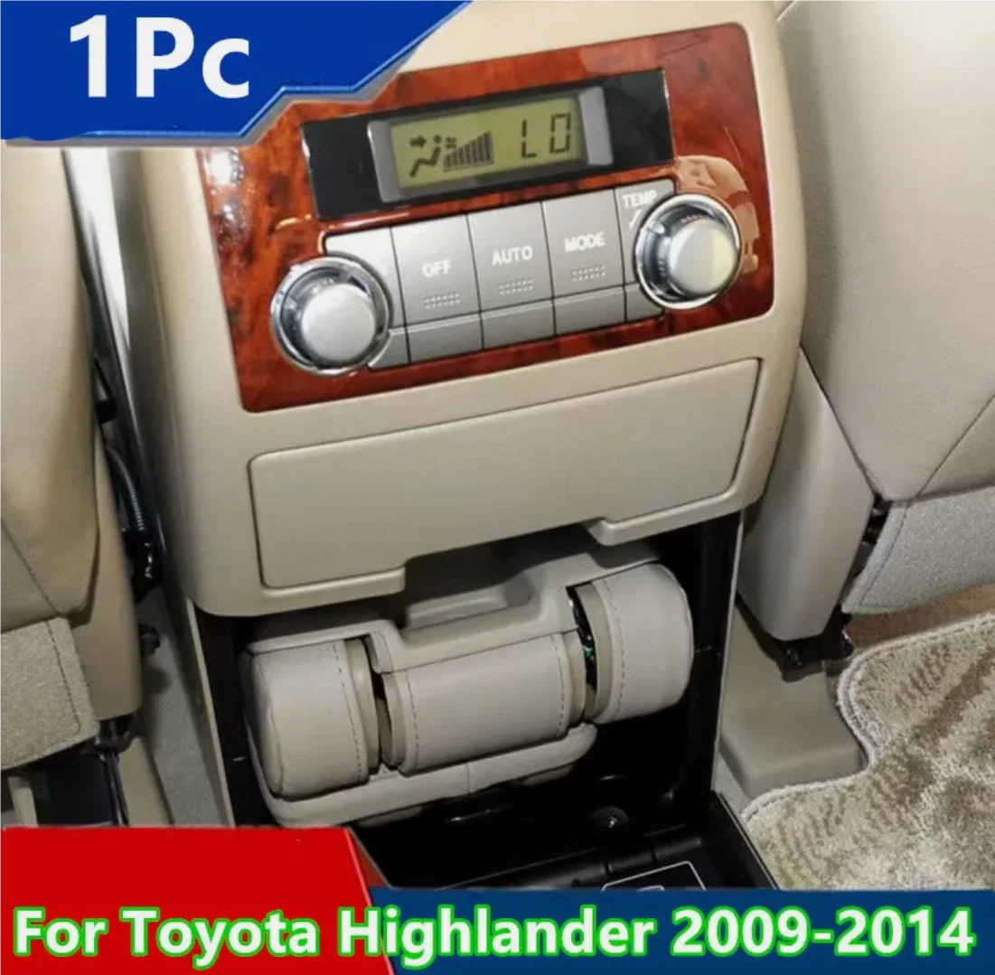 Rear Seat Temperature Control Rotary Knobs Cover for Toyota Highlander (2009–2014)