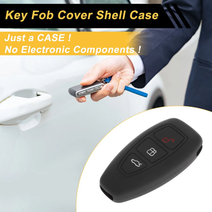 Black Car Key Case for Ford Fiesta IV (1995–2002) - 3 Buttons