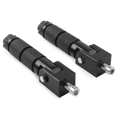 8mm Folding Footpegs for Electric Motor Bicycle ATV Black