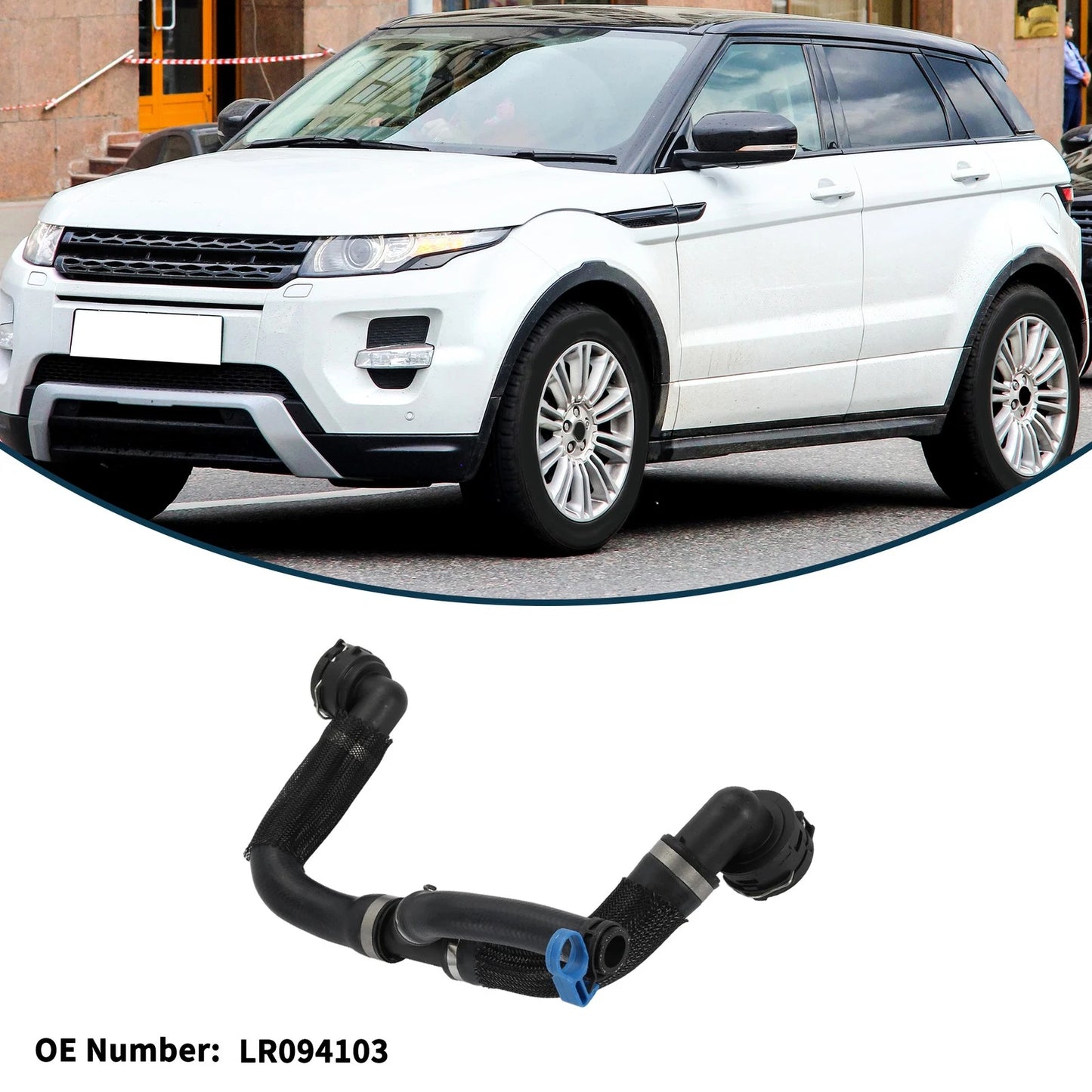 Radiator Hose for Land Rover Range Rover Evoque (2012–2018) No.LR094103 Rubber
