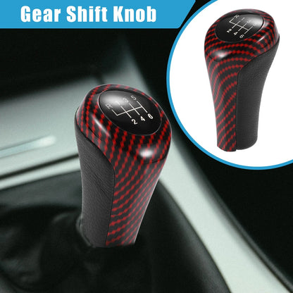 6 Speed Manual Gear Shift Knob for BMW Black Red