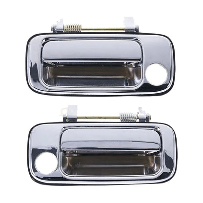 Set of 2 Chrome Outer Door Handles for Toyota Landcruiser J80 (1990–1998)