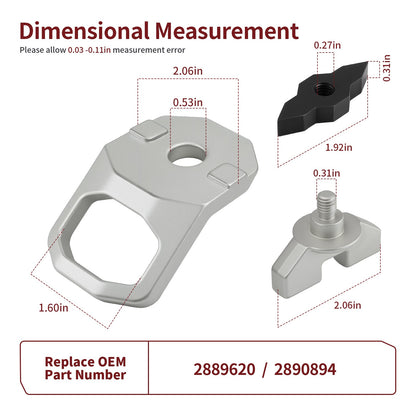 Set of 4 Lock & Ride MAX D-Rings for Polaris Ranger XD 1500 (2024–2025)