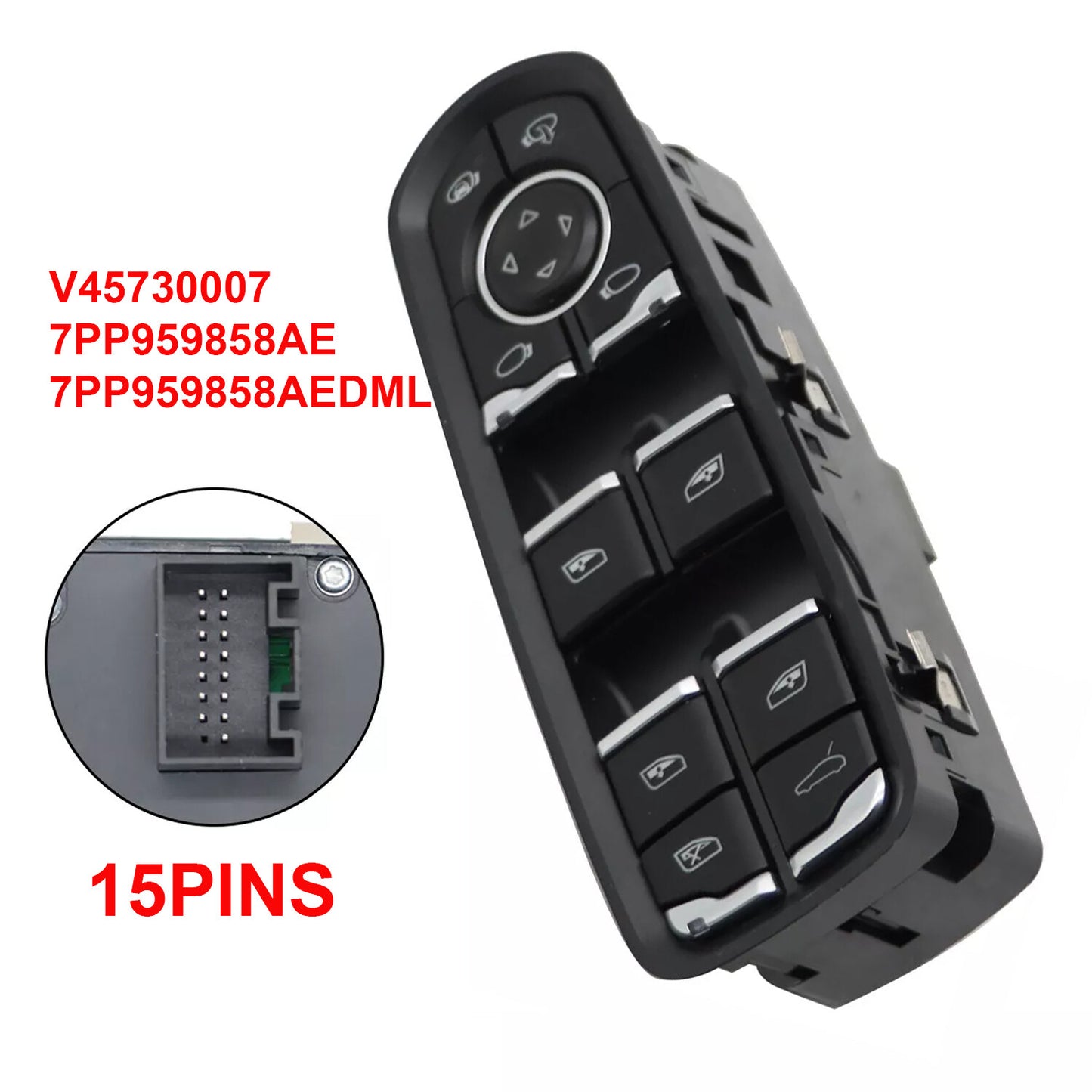 Power Window Switch for Porsche Panamera Cayenne Macan (2010–2023)