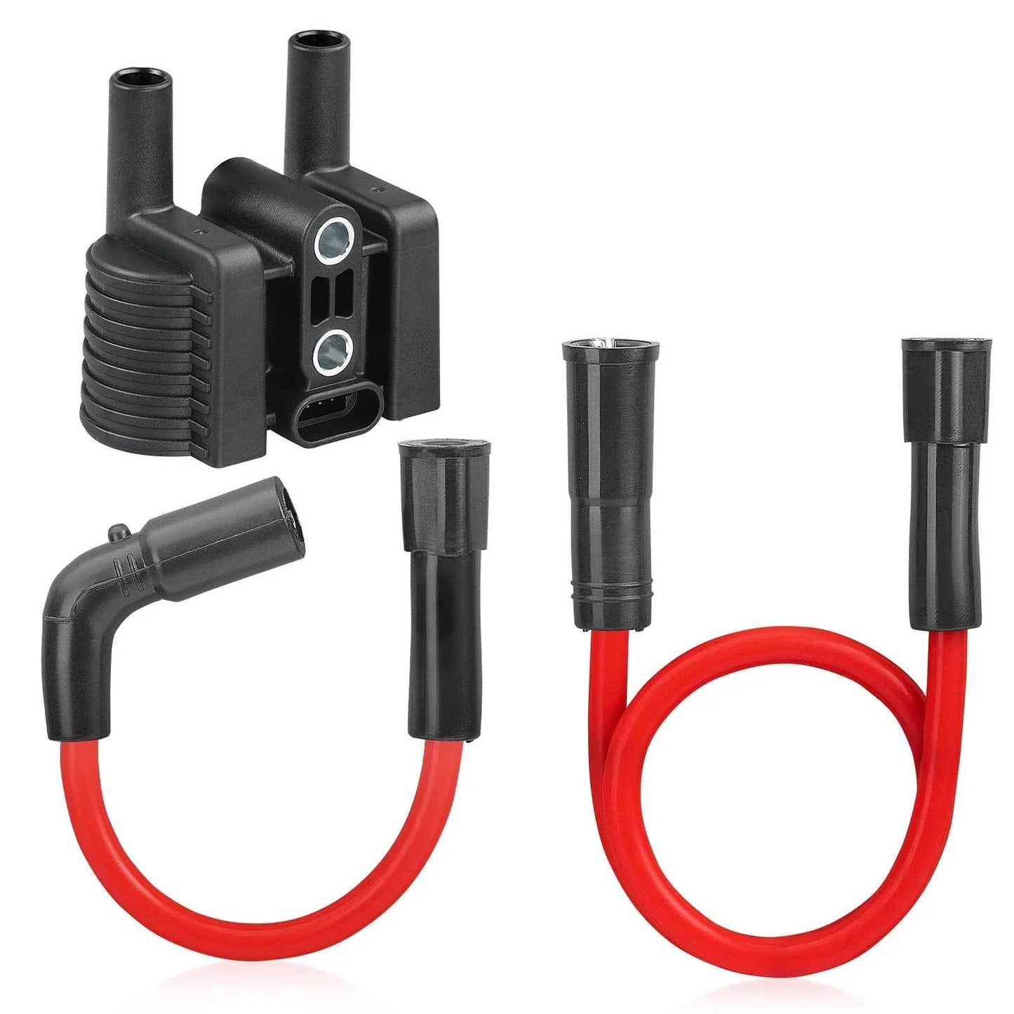 Ignition coil & spark plug wire w/cap for Sportster 883/1200 (2007–2020)