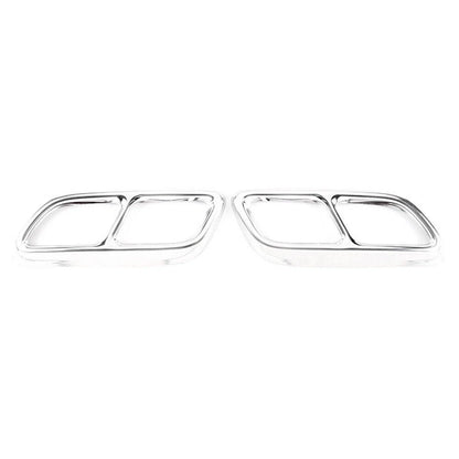 Stainless Steel Rear Exhaust Muffler Pipe Cover Trim for Cadillac CT5 (2020-2023)