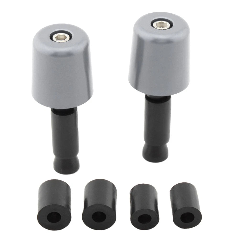 Handlebar Grips for Universal Motorcycle (1.5 in/38.1mm) - Grey
