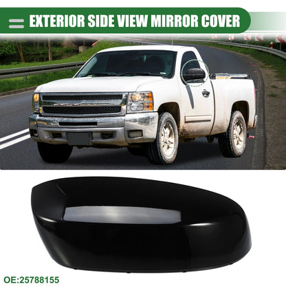 Right Rearview Mirror Cap for Chevrolet Silverado 1500 (No. 25788155) Gloss Black