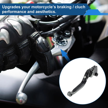 Brake Clutch Levers for Kawasaki Z250SL (2016–2017) Black Titanium End 1 Pair