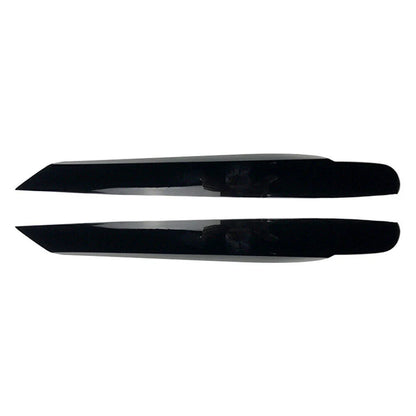 Gloss Black Front Headlight Eyelid Trim Covers for Volkswagen Touran (2011-2015)
