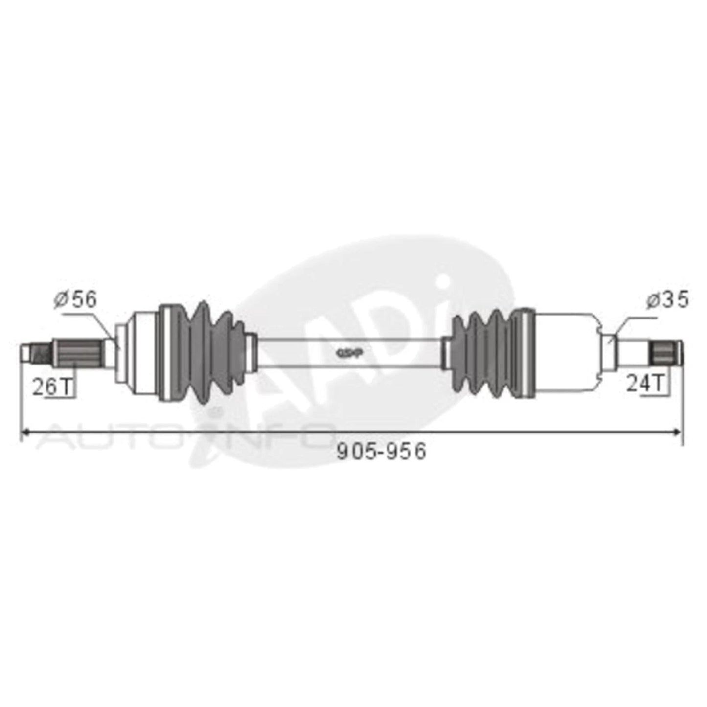 RH CV Shaft for Mazda 323 (1989–1994)