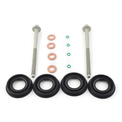 Fuel Injector Seal Washer Kit + 2X Injector Clamp Bolts for Ford Transit MK7 (2006–2014)
