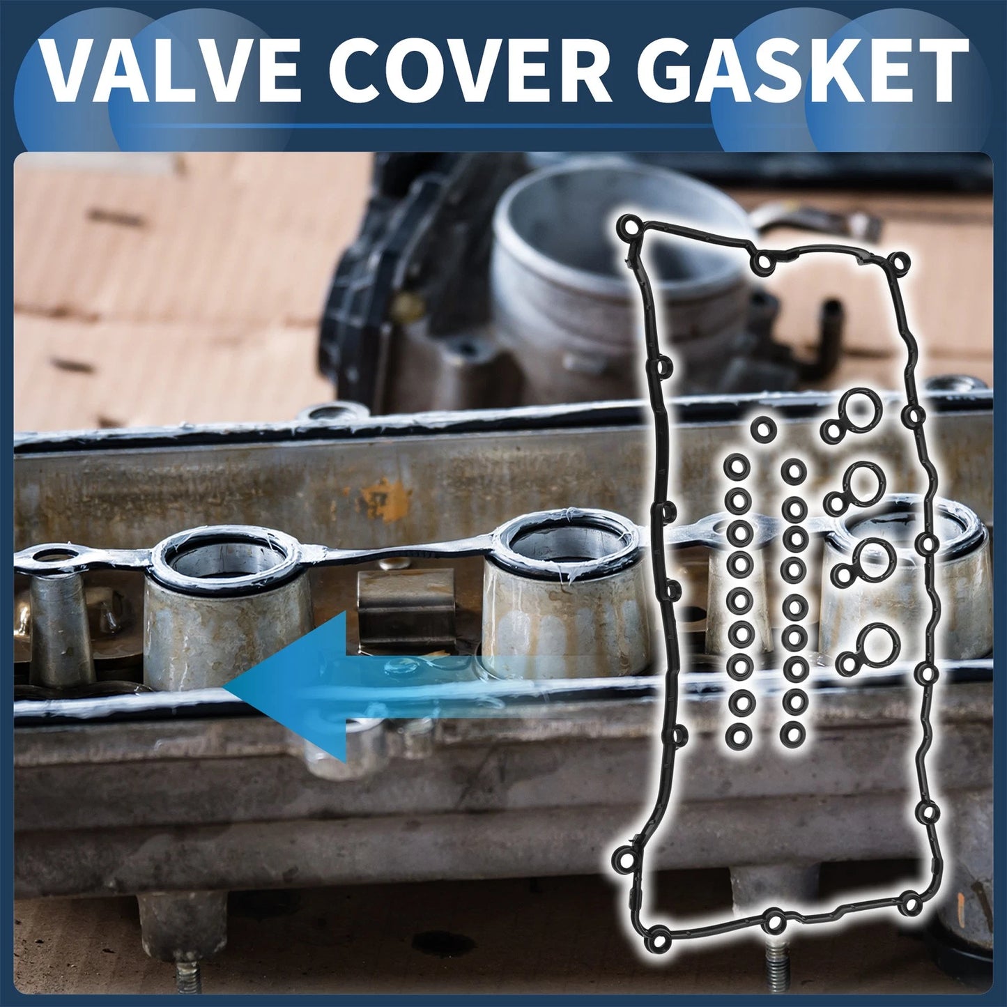 Valve Cover Gasket Set for Dodge Dart (2013–2016) 2.4L L4 VS50906R