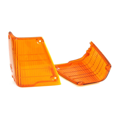 Front Corner Light Lens Pair for Toyota Corolla 4-Door Sedan (1979–1987)