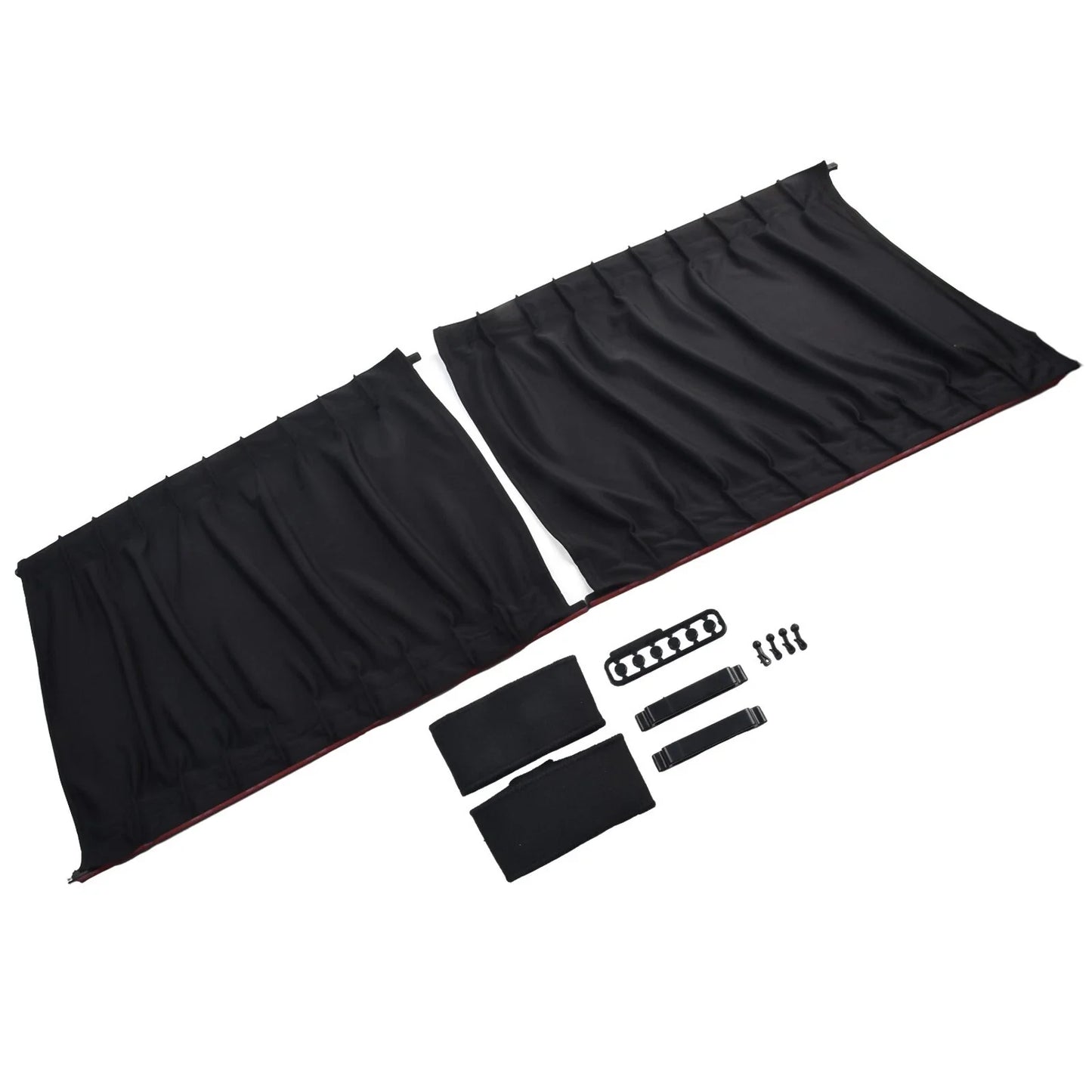 2pcs Set 50x39cm Vehicle Car Van SUV Window Curtain Anti-UV Sunshade Visor
