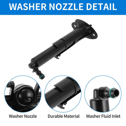 Front Driver Side Headlight Washer Nozzle for Porsche Cayenne (2011–2018) No. 95862816110
