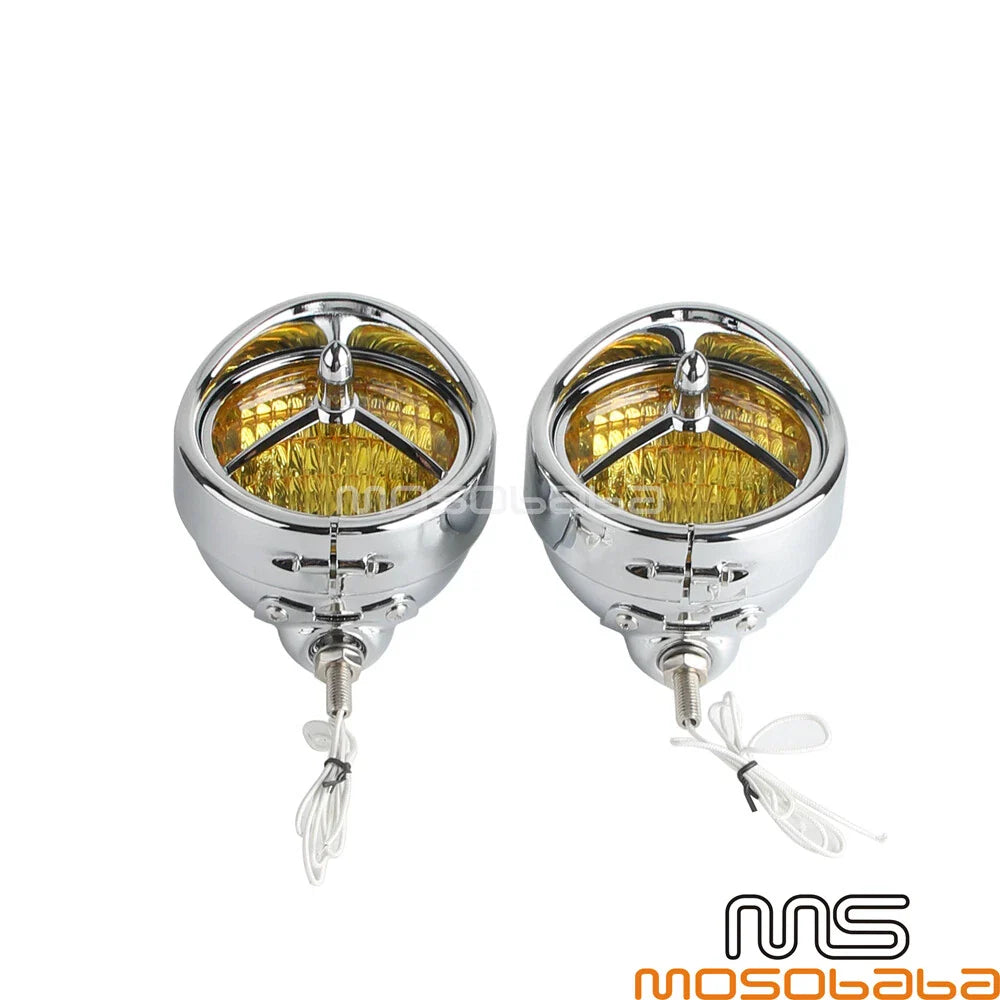 4.5" Brim Trim Cover Fog Lights for Harley Electra Glide, Road King, Street Glide