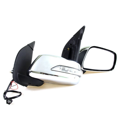 Chrome Electric Door Mirrors with LED for Nissan Navara/Frontier/Pathfinder 2005-2015