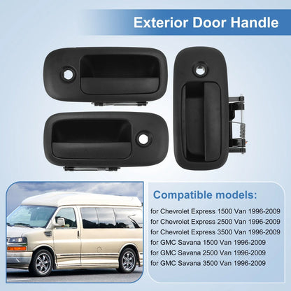 Door Handles for Chevrolet Express 1500 (2003-2023) - Front Left & Right, Rear Right