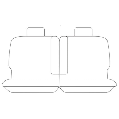 Set of 2 Black Neoprene Car Seat Covers for Nissan Patrol GU