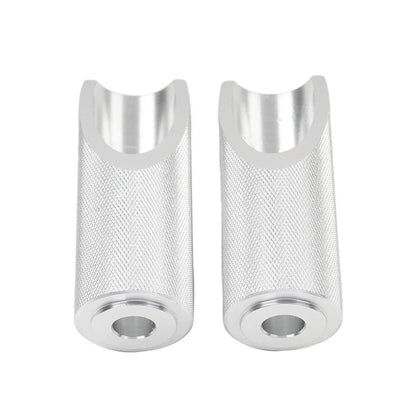Silver Motorcycle Footpegs for Honda Ruckus Zoomer (2003-2023)