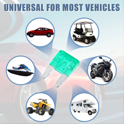 30 Pcs 30A Blade Style Fuses for Automotive Car Boat