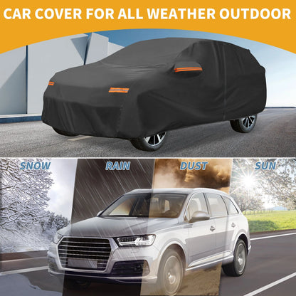 Waterproof All Weather Car Cover for Hyundai Kona (2018–2023) 190T-PU Zipper