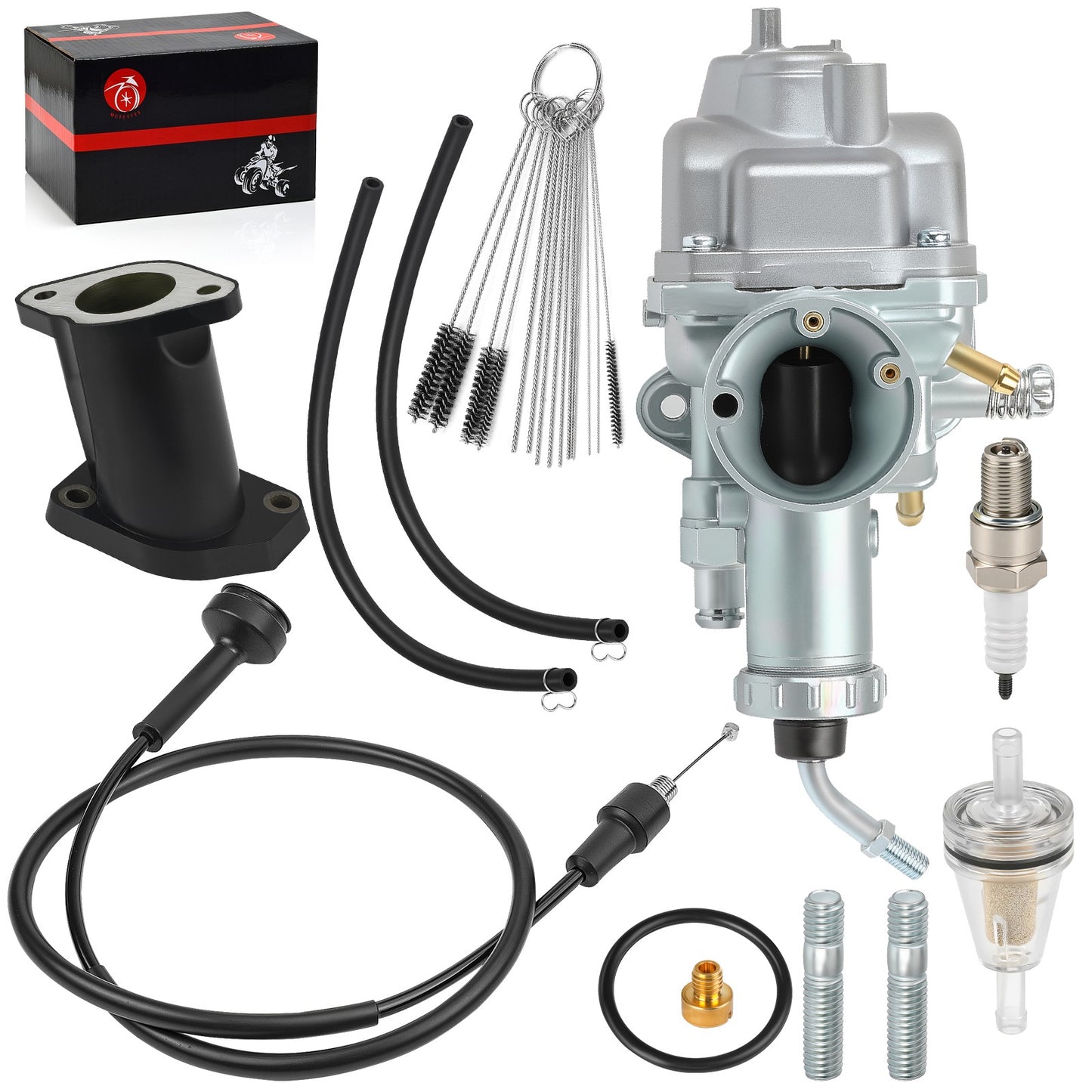 Carburetor Kit for Yamaha Timberwolf YFB250 (1992–2000) w/ Throttle Cable