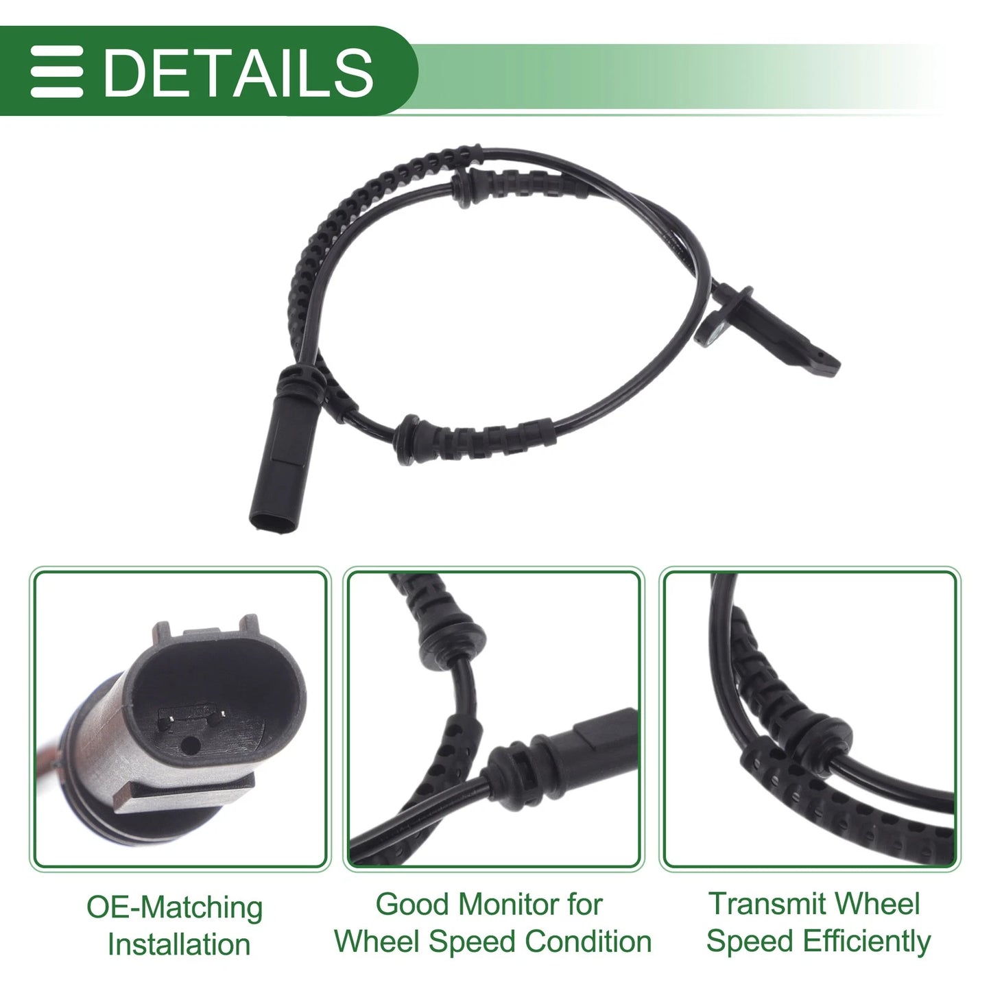 ABS Wheel Speed Sensor No. 34526850765 for BMW X1 (2016–2019) 1 Pc