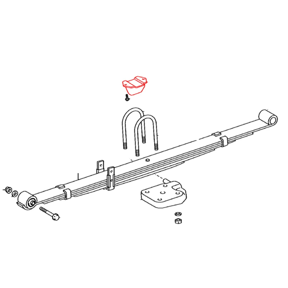 Rear Spring Bumper Set for Toyota Hilux 4Runner (2005–2015)