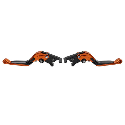 CNC Orange Extendable Brake Clutch Levers for Kawasaki Z900RS ZX6R (2018-2022)