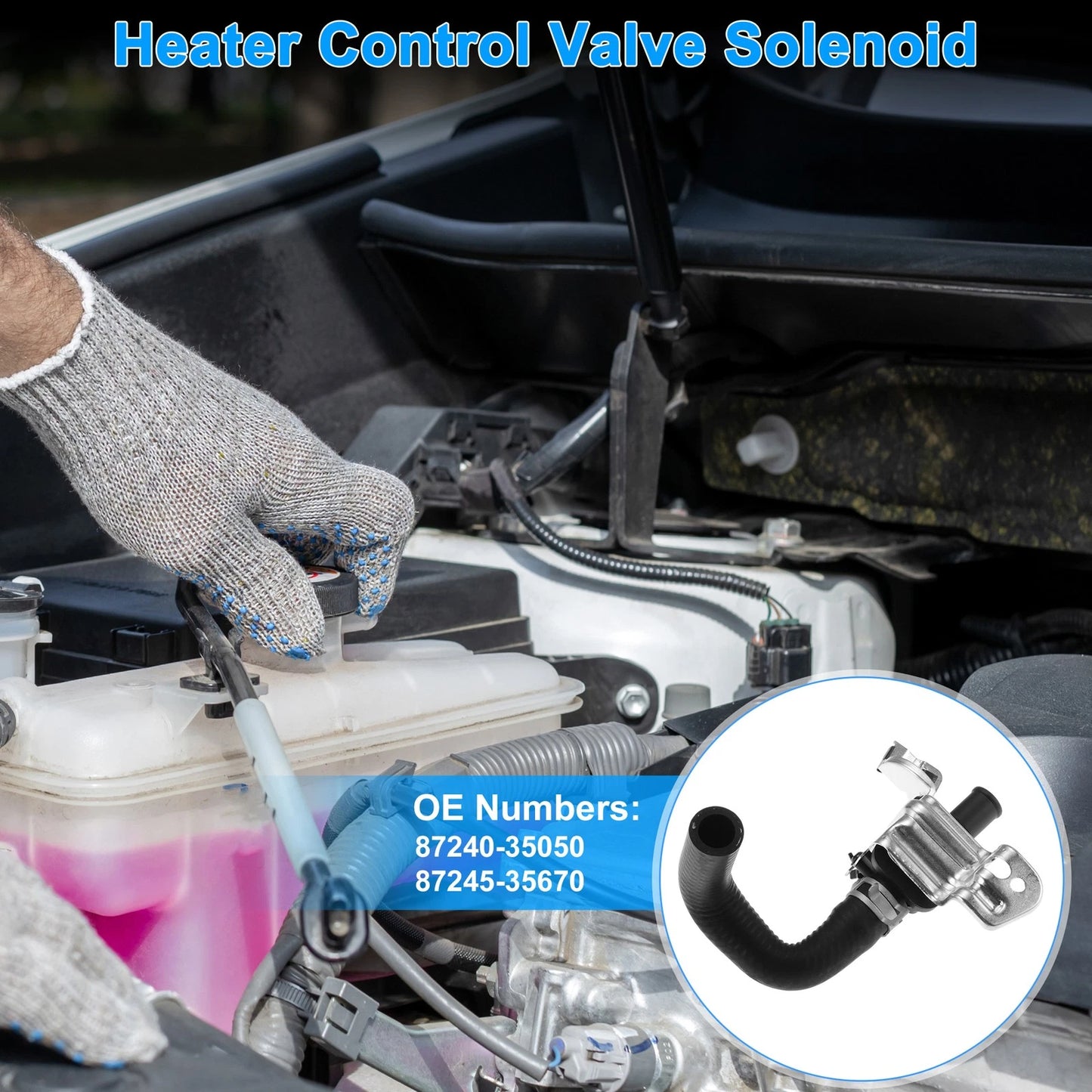 Heater Control Valve with Inlet Hose for Toyota 4Runner (1996–1998) 87240-35050