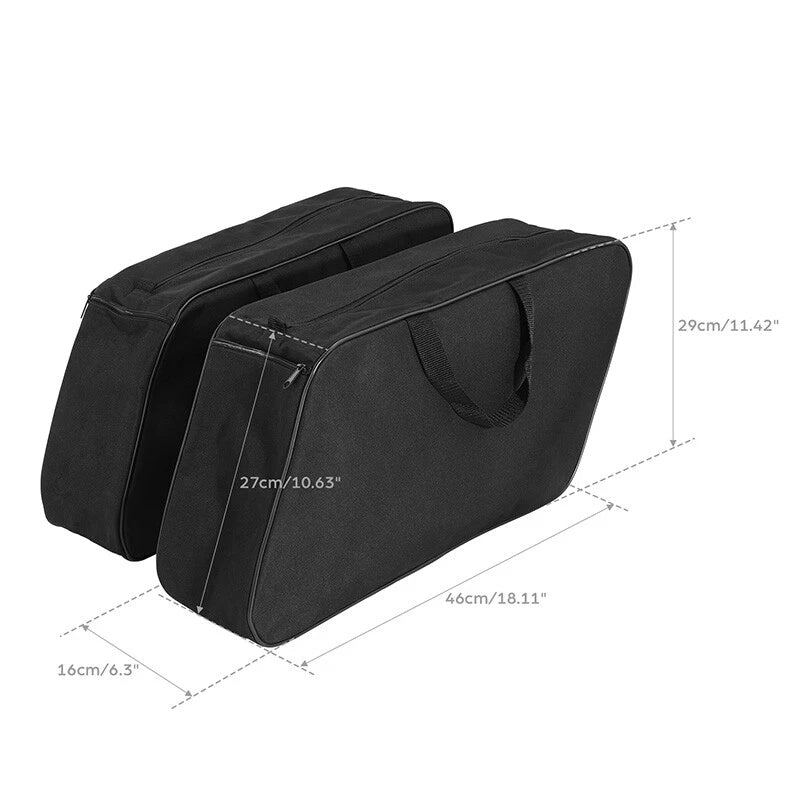 Saddlebags Liner Inner Bags for Harley CVO Street Road Glide (1980-2024) Black