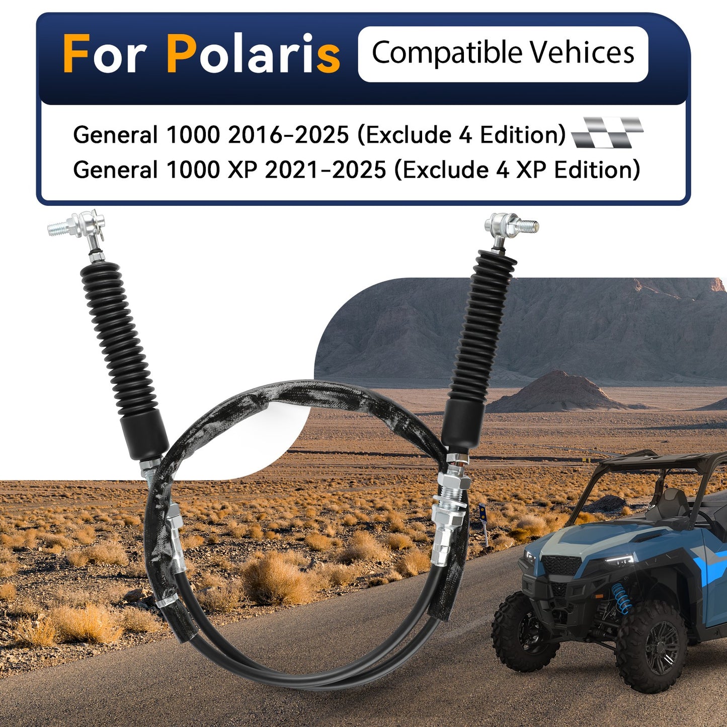 Gear Shift Cable for Polaris General 1000 XP (2016–2025)