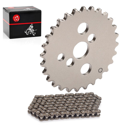 Camshaft Sprocket 28T w/ Timing Chain for Honda CRF80F (2004–2013)
