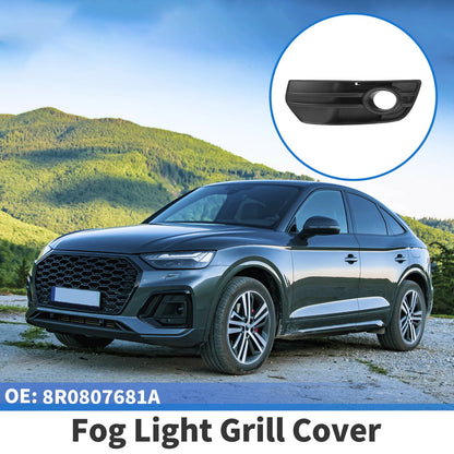 1pc Front Left Fog Light Grill for Audi Q5 (2009–2012) No. 8R0807681A Black