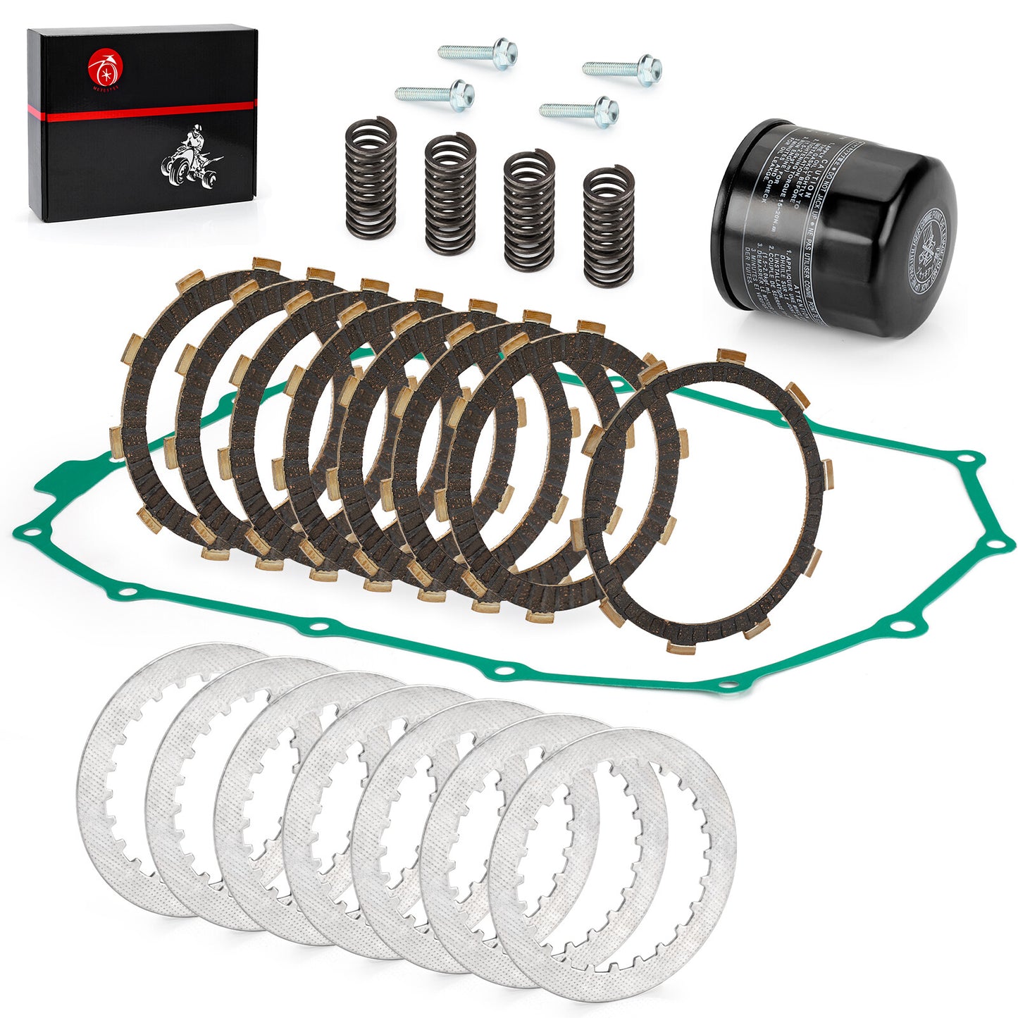 Clutch Friction Steel Plates Kit for Honda Shadow ACE 750 (1998–2003)