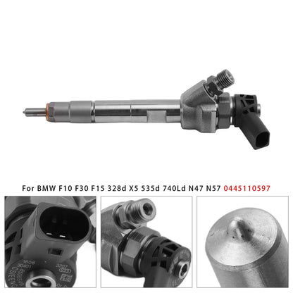 Fuel Injector for BMW F10 F30 F15 X5 535d 740Ld N47 N57 (2010–2017) 0445110597