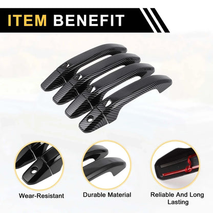 4pcs Exterior Door Handle Covers for Chevrolet Silverado 1500 (2014-2024)