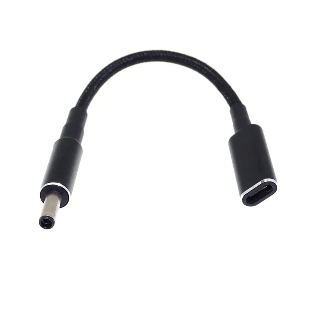 100W PD Charger Cable Type C Female to 4.5mm 3.0mm for Dell Inspiron Latitude