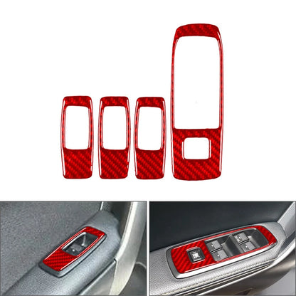 Carbon Fiber Window Lift Switch Panel Cover Trim for Ford Ranger Sport (2015–2022)