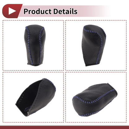 Gear Shift Knob Cover for Toyota Corolla (2014–2018) Blue Faux Leather