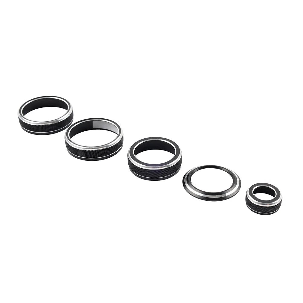 2Pcs Black AC Air Switch Ring Cover Trim for Lexus NX250 350h 450h (2022–2024)
