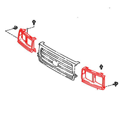 Head Lamp Door Set for Toyota Land Cruiser J80 (1990–1997)