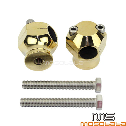 1" Handlebar Mount Riser Clamps for Harley Triumph Bobber Street Bikes