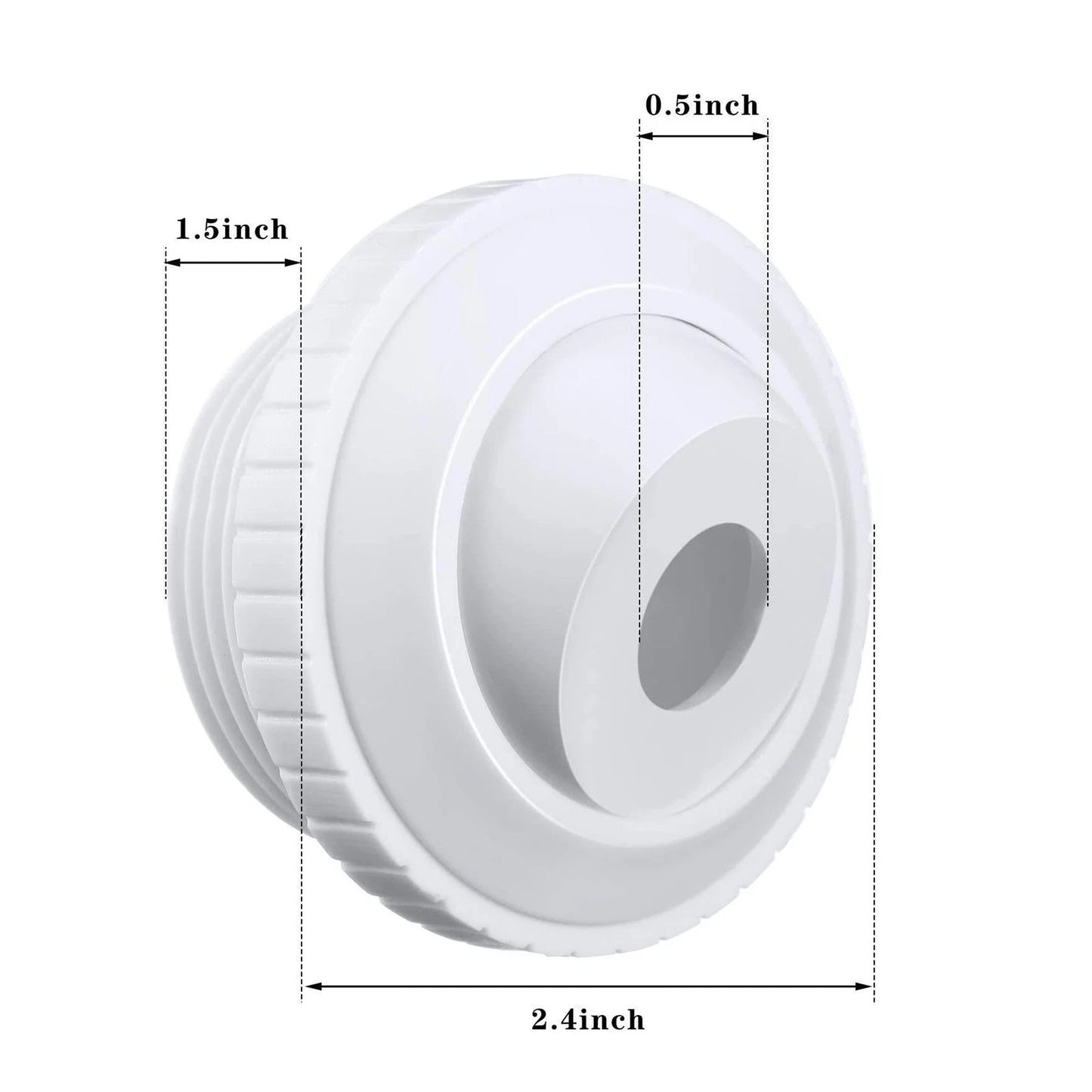 3 Piece Return Jet Split Eyeball Flow Set for Swimming Pool Spa