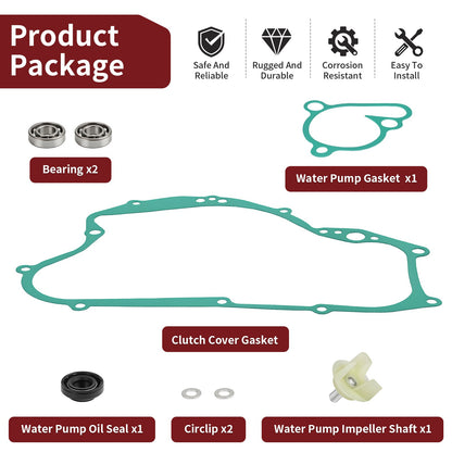 Rebuild Kit with Water Pump Shaft Gear for Suzuki RM125 (2001–2006)