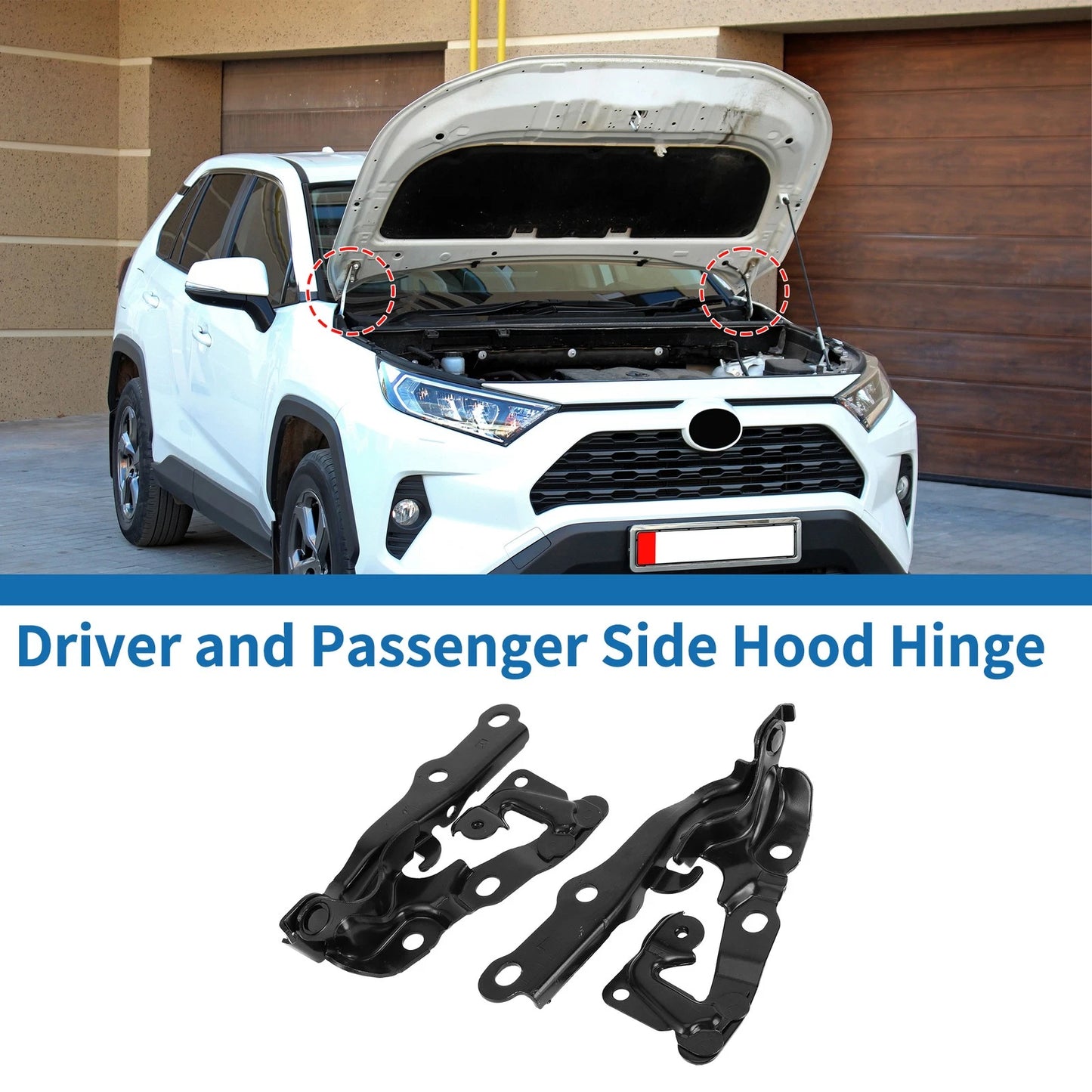 Hood Hinges Set of 2 for Toyota Camry (2007–2011) No. 5341006090